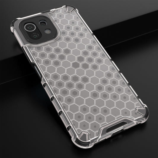 For Xiaomi Mi 11 Lite Shockproof Honeycomb PC + TPU Protective Case(White) by buy2fix