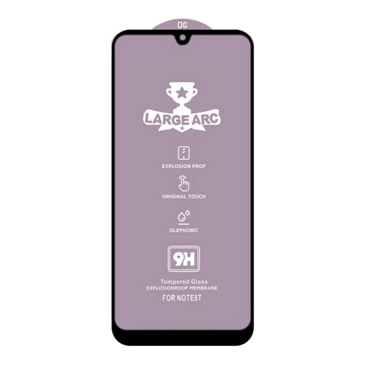 For Honor 8A 2020 9H HD Large Arc High Alumina Full Screen Tempered Glass Film by buy2fix