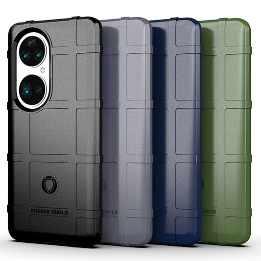 For Huawei P50 Pro Shockproof Shield Full Coverage Silicone Case(Green) by buy2fix