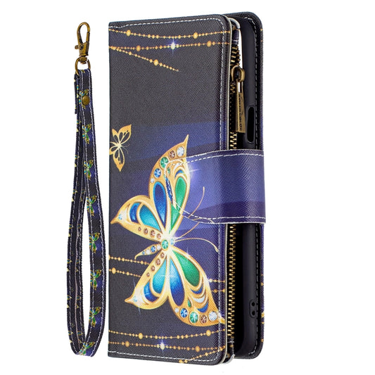 For LG K42 Colored Drawing Pattern Zipper Horizontal Flip Leather Case with Holder & Card Slots & Wallet(Big Butterfly) by buy2fix