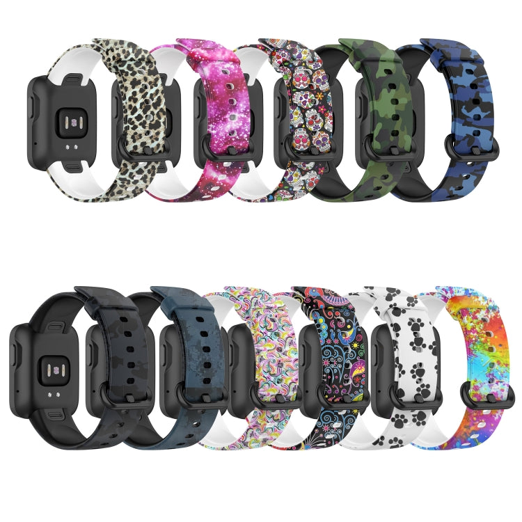 For Xiaomi Mi Watch Lite / Redmi Watch Silicone Printing Replacement Watchband(Starry Sky) by buy2fix