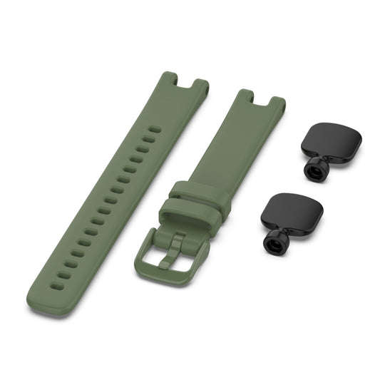 For Garmin Lily Silicone Watch Band with Dismantling Tools(Dark Green) by buy2fix