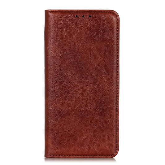 For Samsung Galaxy A22 5G(EU Version) Magnetic Crazy Horse Texture Horizontal Flip Leather Case with Holder & Card Slots & Wallet(Brown) by buy2fix