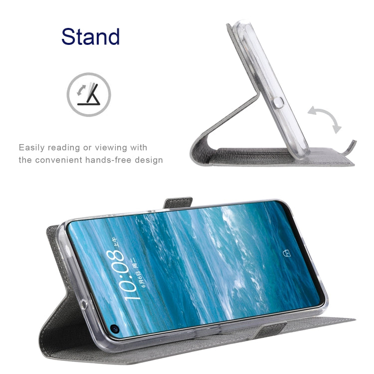 For Samsung Galaxy A02 / M02 ViLi K Series Shockproof TPU + PU Leather Magnetic Buckle Horizontal Flip Case with Card Slots & Wallet & Holder(Grey) by ViLi