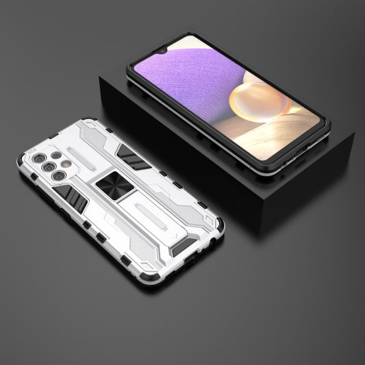 For Samsung Galaxy A32 4G Supersonic PC + TPU Shock-proof Protective Case with Holder(White) by buy2fix