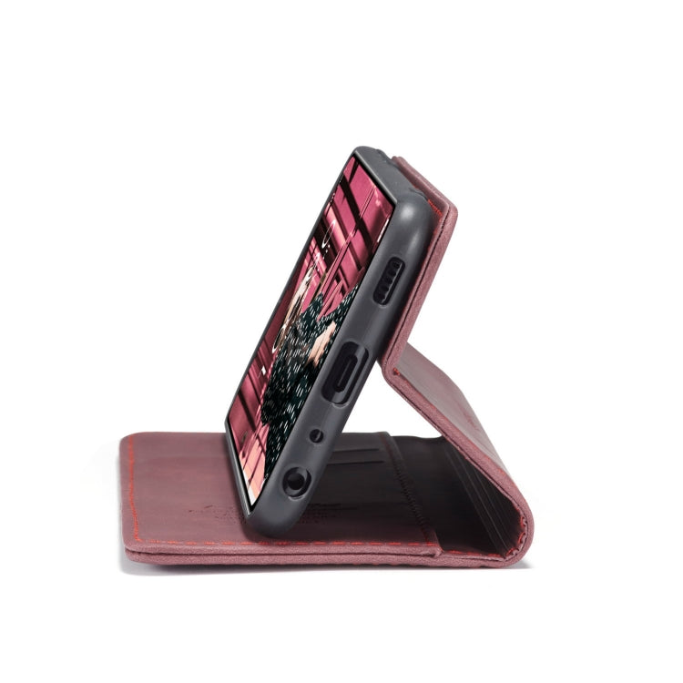 For Xiaomi Redmi Note 10 4G / Note 10s CaseMe 013 Multifunctional Horizontal Flip Leather Case with Holder & Card Slot & Wallet(Wine Red) by CaseMe