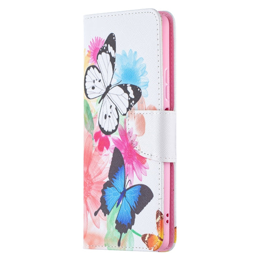 For Xiaomi Redmi Note 10 Pro Colored Drawing Pattern Horizontal Flip Leather Case with Holder & Card Slots & Wallet(Butterflies) by buy2fix