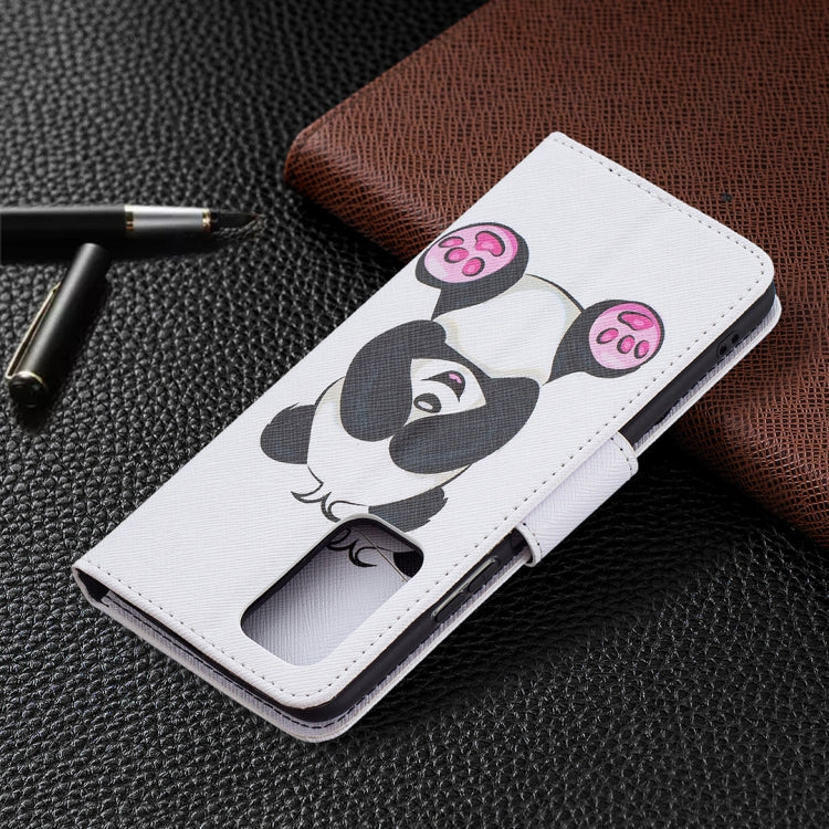 For Xiaomi Redmi Note 10 Pro Colored Drawing Pattern Horizontal Flip Leather Case with Holder & Card Slots & Wallet(Panda) by buy2fix