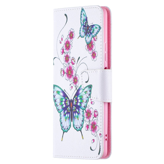 For Xiaomi Redmi Note 10 Pro Colored Drawing Pattern Horizontal Flip Leather Case with Holder & Card Slots & Wallet(Peach Blossom Butterfly) by buy2fix