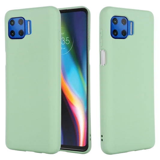 For Motorola Moto G 5G Plus Solid Color Liquid Silicone Dropproof Full Coverage Protective Case(Green) by buy2fix