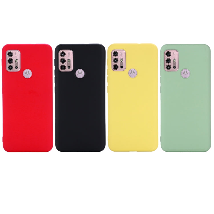 For Motorola Moto G30 / G10 Solid Color Liquid Silicone Dropproof Full Coverage Protective Case(Yellow) by buy2fix