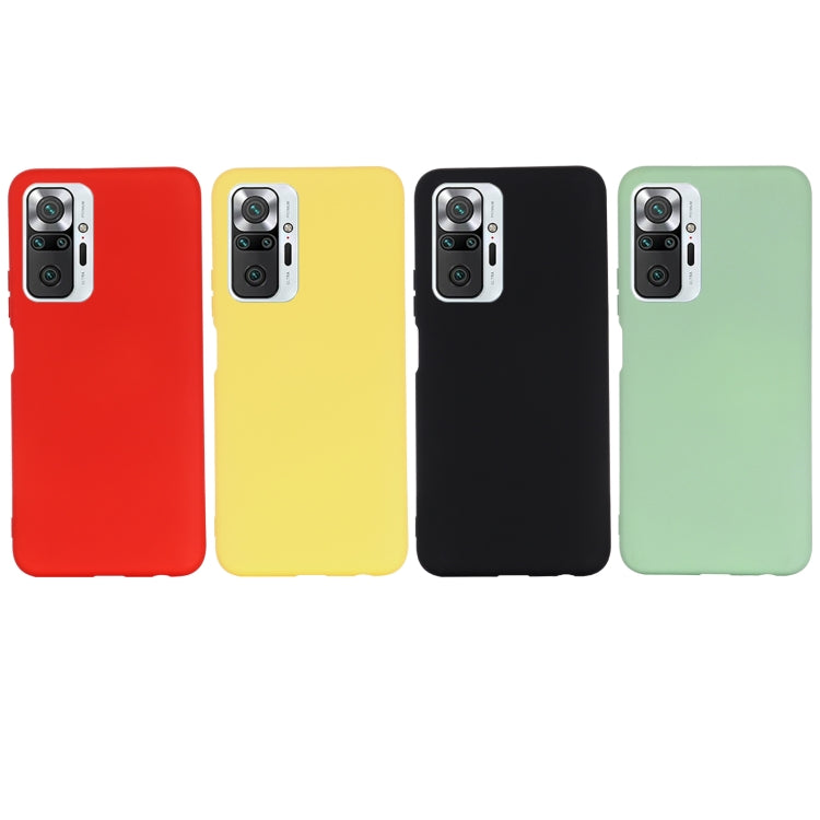 For Xiaomi Redmi Note 10 Pro Max Solid Color Liquid Silicone Dropproof Full Coverage Protective Case(Green) by buy2fix