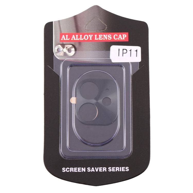 For iPhone 11 Rear Camera Lens Protective Lens Film Cardboard Style(Black) by buy2fix