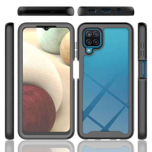 For Samsung Galaxy A12 Starry Sky Full Body Hybrid Shockproof Phone Case(Black) by buy2fix