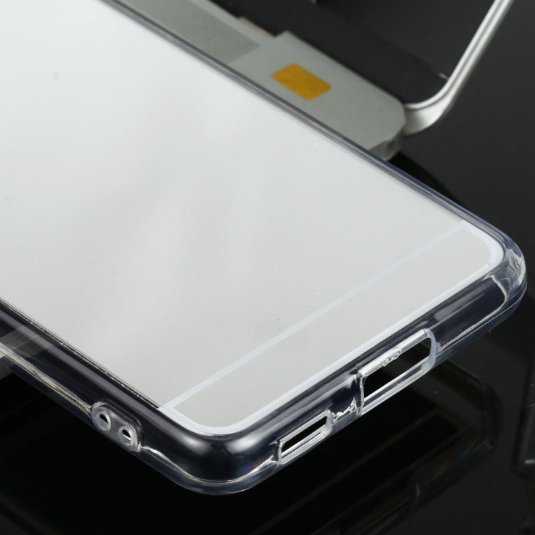 For Samsung Galaxy S21 5G TPU + Acrylic Luxury Plating Mirror Phone Case Cover(Silver) by buy2fix