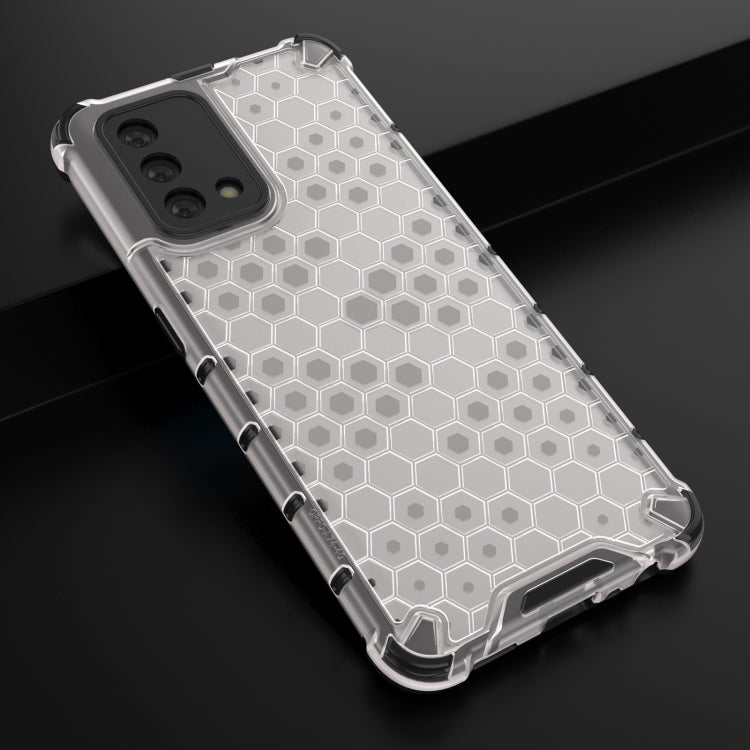 For OPPO A74 4G Shockproof Honeycomb PC + TPU Case(White) by buy2fix