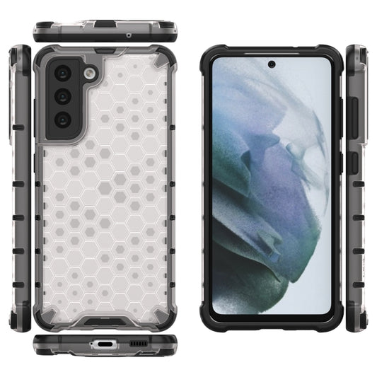 For Samsung Galaxy S21 FE Shockproof Honeycomb PC + TPU Case(White) by buy2fix