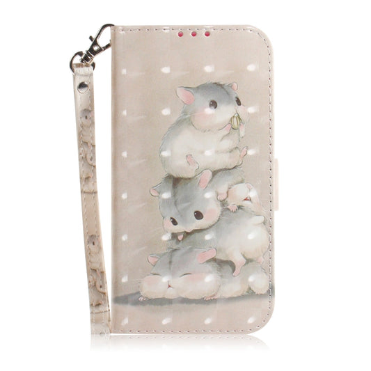 For Xiaomi Redmi Note 9T / 9 5G 3D Painted Pattern Magnetic Attraction Horizontal Flip Leather Case with Holder & Card Slot & Wallet & Lanyard(Squirrels) by buy2fix