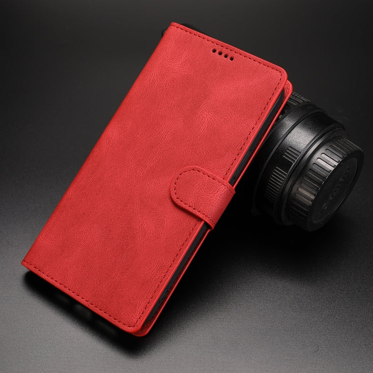 For Xiaomi Redmi Note 10 Pro Fantasy Classic Skin-feel Calfskin Texture Magnetic Buckle Horizontal Flip PU Leather Case with Holder & Card Slot & Wallet(Red) by buy2fix