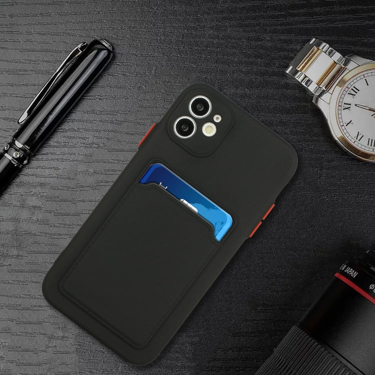 Card Slot Design Shockproof TPU Protective Case For iPhone 11(Black) by buy2fix