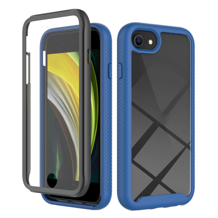 For iPhone SE 2022 / SE 2020 / 8 / 7 Starry Sky Solid Color Series Shockproof PC + TPU Case with PET Film(Royal Blue) - iPhone SE 2022 / 2020 / 8 / 7 Cases by buy2fix | Online Shopping UK | buy2fix