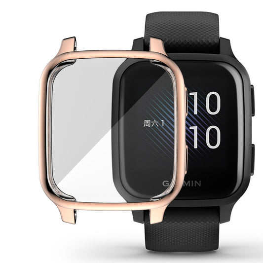 For Garmin Venu Sq Full Coverage TPU Electroplating Protective Case(Rose Gold) by buy2fix