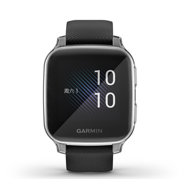 For Garmin Venu Sq Full Coverage TPU Electroplating Protective Case(Transparent) by buy2fix