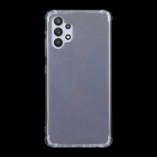 For Samsung Galaxy A32 4G Four-Corner Shockproof Ultra-thin TPU Case(Transparent) by buy2fix