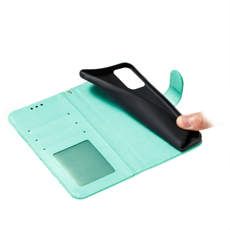 For OPPO Reno5 5G / Find X3 Lite Mandala Embossing Pattern Horizontal Flip PU Leather Case with Holder & Card Slots & Wallet & Lanyard(Green) by buy2fix