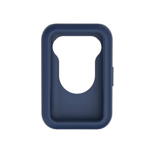 For Huawei Watch Fit Protective Silicone Case + Silicone Watch Band Kit(Dark Blue) by buy2fix