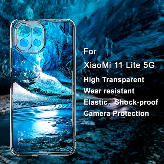 For Xiaomi Mi 11 Lite 5G IMAK UX-5 Series Transparent Shockproof TPU Protective Case by imak