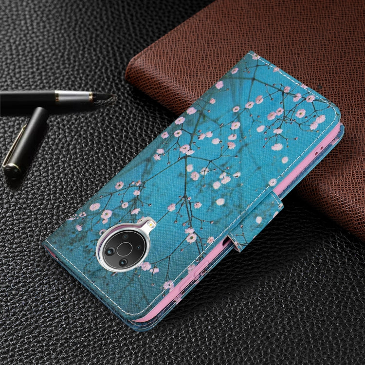 For Nokia G20 / G10 Colored Drawing Pattern Horizontal Flip Leather Case with Holder & Card Slots & Wallet(Plum Blossom) by buy2fix