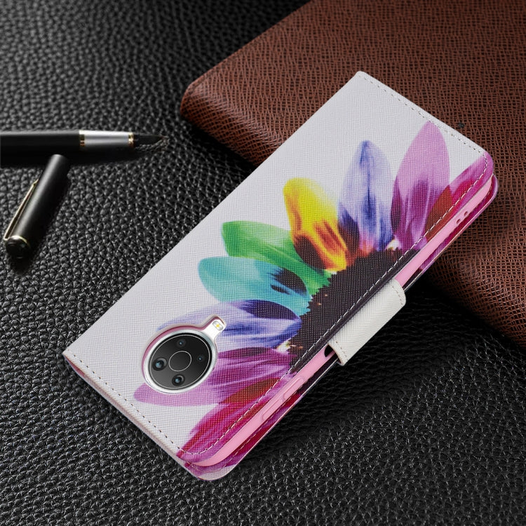 For Nokia G20 / G10 Colored Drawing Pattern Horizontal Flip Leather Case with Holder & Card Slots & Wallet(Sun Flower) by buy2fix