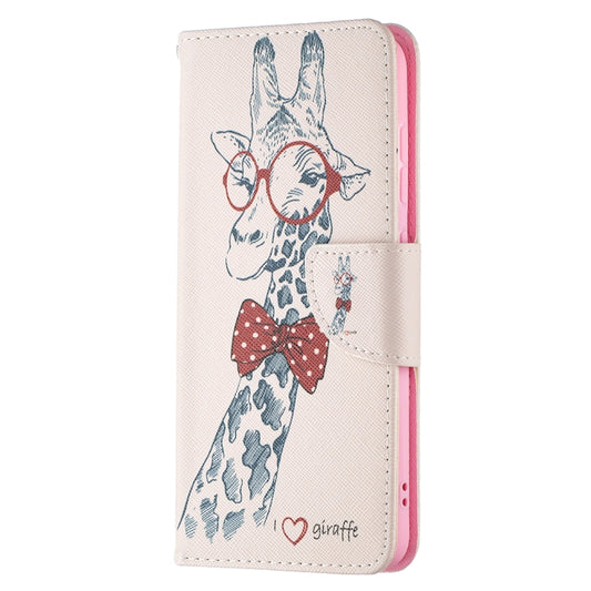 For Samsung Galaxy S21 FE Colored Drawing Pattern Horizontal Flip Leather Case with Holder & Card Slots & Wallet(Deer) by buy2fix