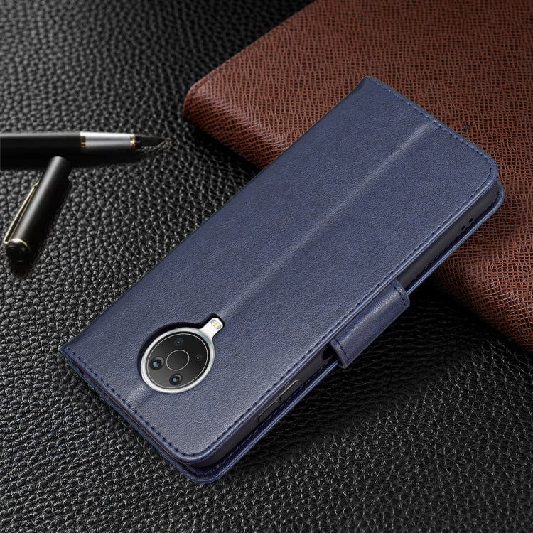 For Nokia G20 / G10 Embossing Two Butterflies Pattern Horizontal Flip PU Leather Case with Holder & Card Slot & Wallet & Lanyard(Dark Blue) by buy2fix