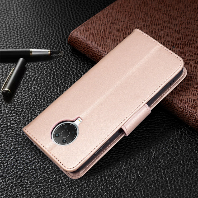 For Nokia G20 / G10 Embossing Two Butterflies Pattern Horizontal Flip PU Leather Case with Holder & Card Slot & Wallet & Lanyard(Rose Gold) by buy2fix