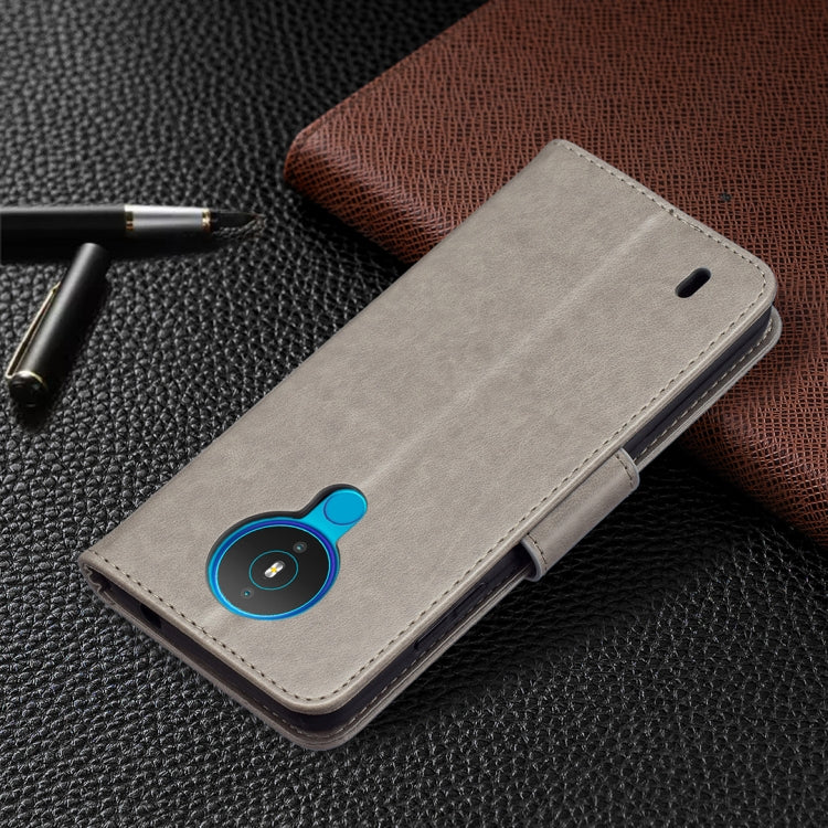 For Nokia 1.4 Embossing Two Butterflies Pattern Horizontal Flip PU Leather Case with Holder & Card Slot & Wallet & Lanyard(Grey) by buy2fix