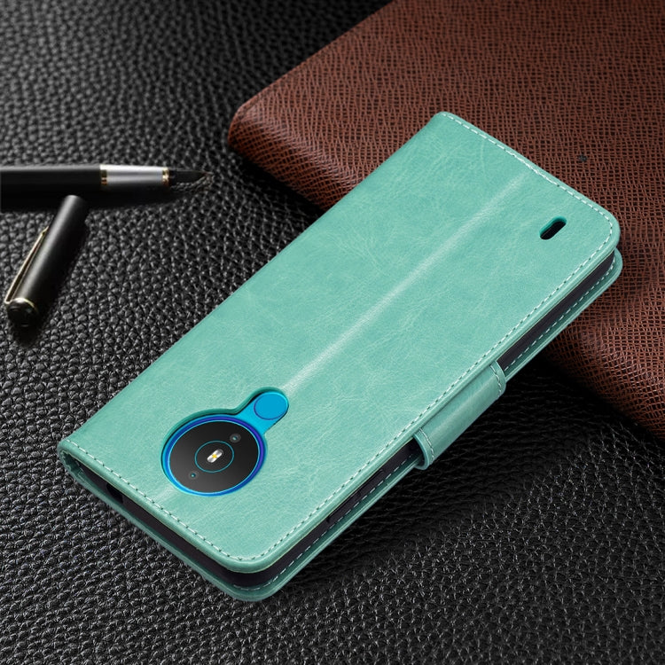 For Nokia 1.4 Embossing Two Butterflies Pattern Horizontal Flip PU Leather Case with Holder & Card Slot & Wallet & Lanyard(Green) by buy2fix