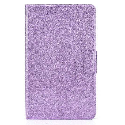 For Samsung Galaxy Tab A7 Lite T220 Glitter Horizontal Flip Leather Case with Holder & Card Slots(Purple) by buy2fix