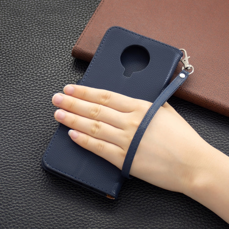 For Nokia G20 / G10 Litchi Texture Pure Color Horizontal Flip Leather Case with Holder & Card Slots & Wallet & Lanyard(Dark Blue) by buy2fix