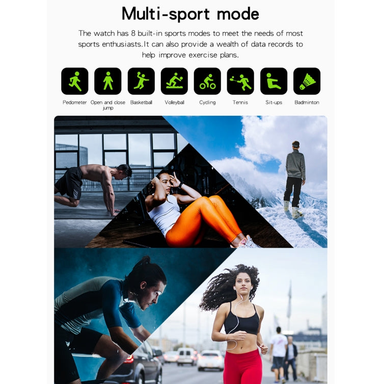 GT20 1.69 inch TFT Screen IP67 Waterproof Smart Watch, Support Music Control / Bluetooth Call / Heart Rate Monitoring / Blood Pressure Monitoring, Style:Steel Strap(Silver) by buy2fix