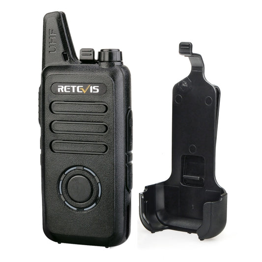 1 Pair RETEVIS RT22S US Frequency 22CHS FRS License-free Two Way Radio Handheld Walkie Talkie, US Plug(Black) by RETEVIS