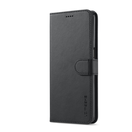 For OPPO F19 / A74 4G LC.IMEEKE Calf Texture Horizontal Flip Leather Case with Holder & Card Slots & Wallet(Black) by LC.IMEEKE