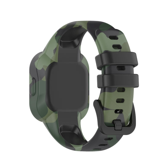 For Garmin Vivofit JR3 Silicone Printing Watch Band(Camouflage Green) by buy2fix