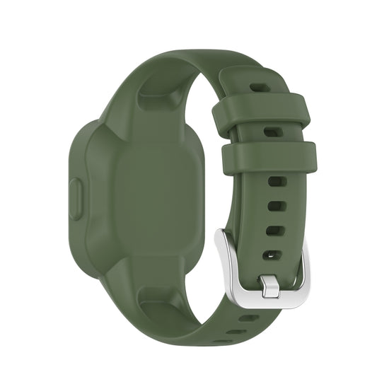 For Garmin Vivofit JR3 Silicone Pure Color Watch Band(Dark Green) by buy2fix