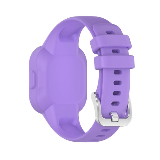 For Garmin Vivofit JR3 Silicone Pure Color Watch Band(Light Purple) by buy2fix