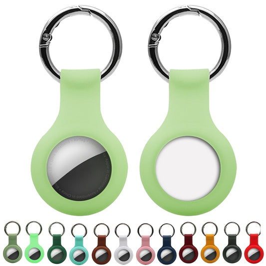 Silicone Case with Keychain Ring for AirTag(Dark Blue) by buy2fix