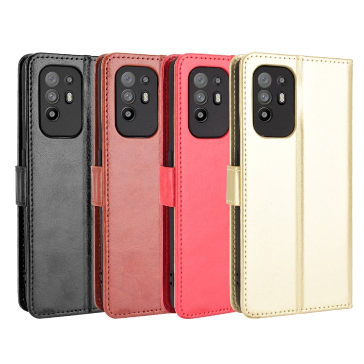 For OPPO A94 5G / Reno5 Z 5G / F19 Pro+ 5G Crazy Horse Texture Horizontal Flip Leather Case with Holder & Card Slots & Lanyard(Brown) by buy2fix