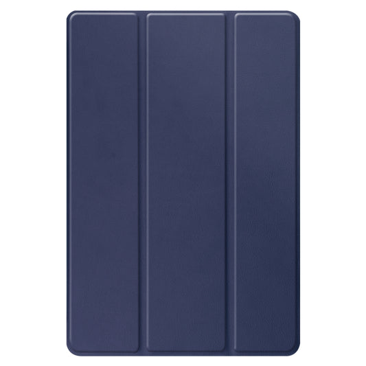 For Amazon Fire HD 10 (2021) Custer Texture Horizontal Flip Leather Case with Three-folding Holder & Sleep / Wake-up Function(Dark Blue) by buy2fix