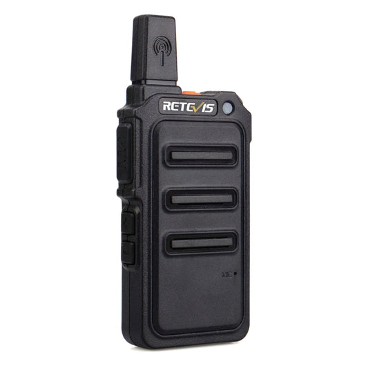 1 Pair RETEVIS RT19 PMR446 16CHS Two Way Radio Handheld Walkie Talkie, EU Plug(Black) by RETEVIS